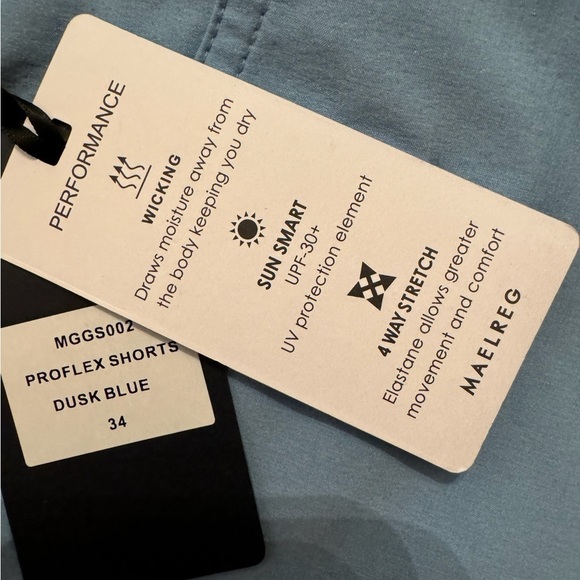 Size 34 man’s short pants very nice blue color not shows on a picture brand new - Picture 6 of 6